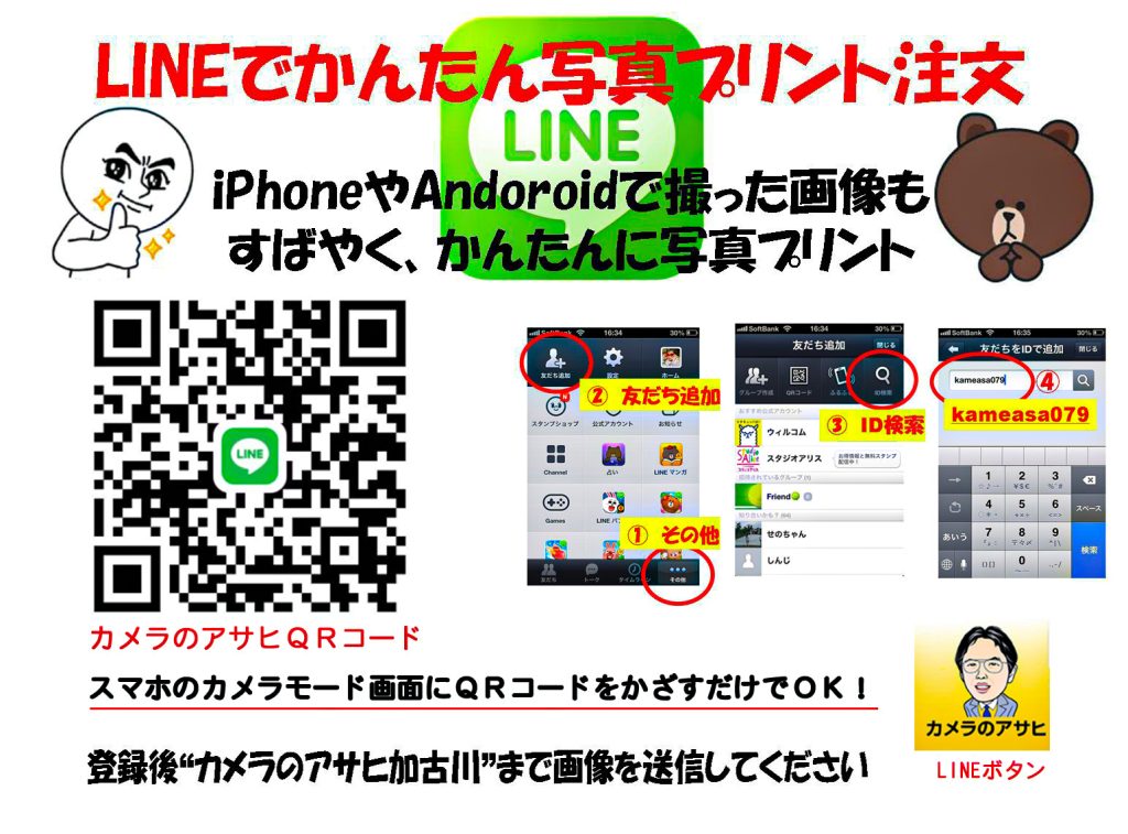 スマホから簡単にLINEプリント出来、動画もTVで楽しむDVD作成出来、とにかく便利だと好評です。2500名登録中。